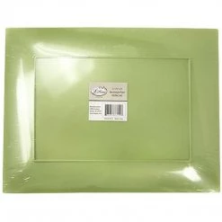 Lillian Tablesettings SALE Rectangular Plastic Appetizer Plates Pistachio 7.5