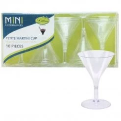 Mini Entertainers Lillian Tablesettings Martini Glass, Mini, Clear