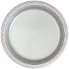 Hanna K. Signature Plastic Plates Silver 9"