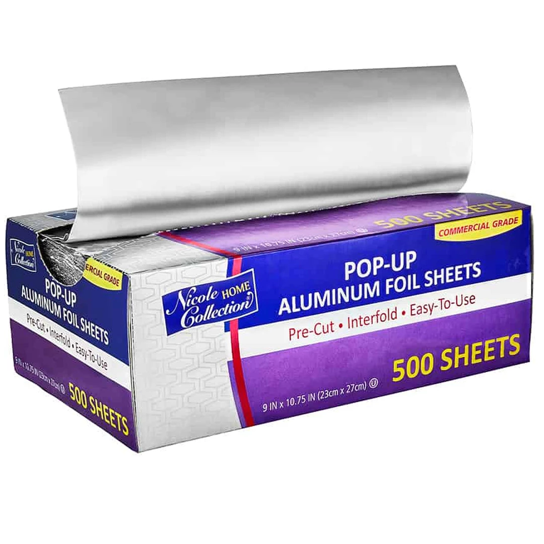 Nicole Collection 9"x10.75" Aluminum Foil Sheets 1 Nicole Collection 9"x10.75" Aluminum Foil Sheets