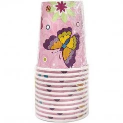 Hanna K SALE Paper Cup Birthday Butterfly Hot Cold 9 Oz 24 Count Birthday Party