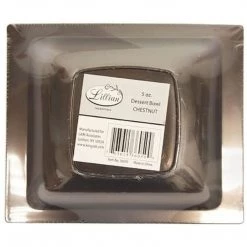 Lillian Tablesettings Clearance Sale SALE Rectangular Plastic Dessert Bowls Chestnut 5 Oz 10Ct