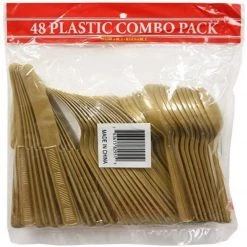 Party Dimensions Heavy Gold Combo Cutlery