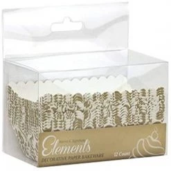 Hanna K Baking Cups Mini Loaf Premium Heavyweight Paper Baking Pans 12CT