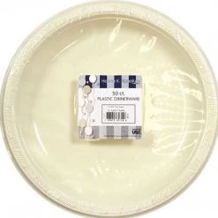 Hanna K Signature SALE Hanna K. Signature Plastic Plates Ivory 7" 50 Count Clearance Sale