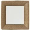 SALE Lillian Tablesettings Texture Square Dinner Paper Plates Gold 10" 24 Count