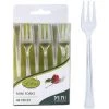 Lillian Mini Plastic Clear Forks
