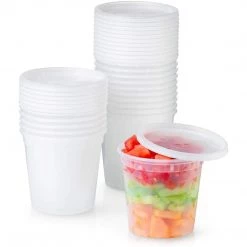 Nicole Collection Extra Strong Quality Plastic Deli Container With Lids 48 Oz