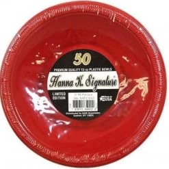 Hanna K. Signature Plastic Bowl Red 15 Oz Plastic Bowls