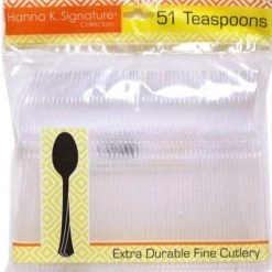 Hanna K Signature Hanna K. Signature Heavy Plastic Teaspoon Clear