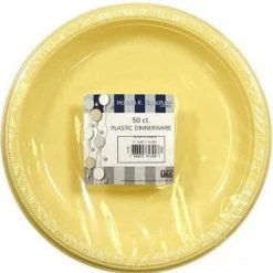 Hanna K Signature SALE Hanna K. Signature Yellow Plastic Plates 7" 50CT