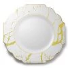 Decorline Clearance Sale SALE Grand Collection Plastic Dinner Plates White & Gold Marble 10.75" 10 Count