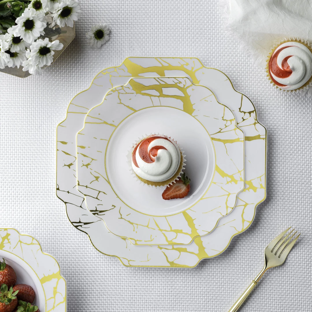 Decorline SALE Grand Collection Plastic Soup Bowl White & Gold Marble 7.5" 10 Count Clearance Sale 3 Decorline SALE Grand Collection Plastic Soup Bowl White & Gold Marble 7.5" 10 Count Clearance Sale