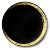 Decorline Elegant Plates Whisk Collection Plastic Dinner Plates Black & Gold 10.25"