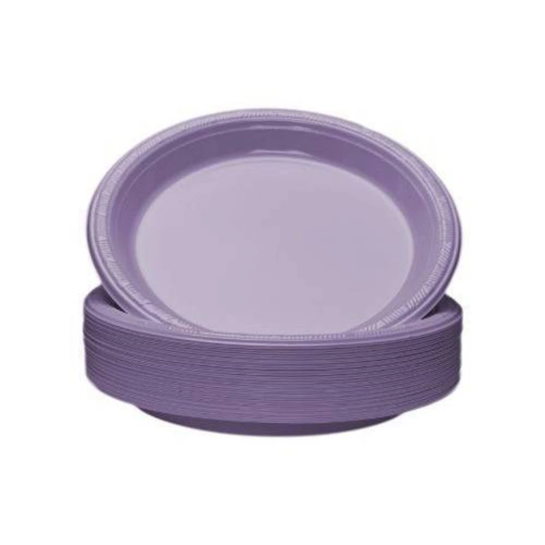 Party Dimensions Hydrangea Plastic Plate 7" 3 Party Dimensions Hydrangea Plastic Plate 7"