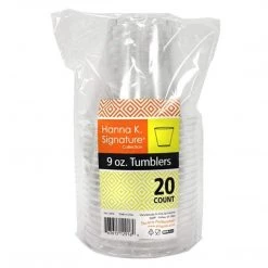 Hanna K Signature Hanna K. Signature Old Fashioned Tumbler Clear 9 Oz Elegant Cups