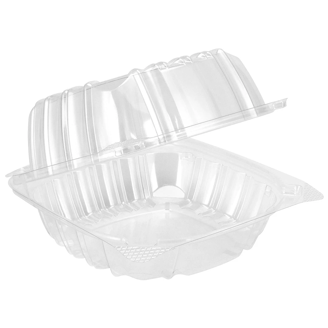Salad Containers Dart Clear 5"x5" Seal Hinged-Lid Plastic Containers Take-out Container For Cake, Sandwich 3 Salad Containers Dart Clear 5"x5" Seal Hinged-Lid Plastic Containers Take-out Container For Cake, Sandwich