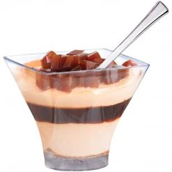 Lillian Mini Clear Plastic Flared Mousse Cup 3 Oz