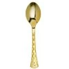 Decorline Elegant Cutlery Glamour Collection Extra Heavyweight Disposable Table Spoons Gold