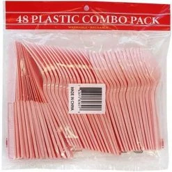Party Dimensions Heavy Pink Combo Cutlery Plastic Cutlery