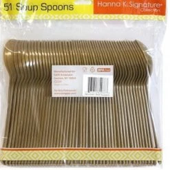 Hanna K Signature Hanna K. Signature Heavy Plastic Soupspoon Gold 5 Hanna K Signature Hanna K. Signature Heavy Plastic Soupspoon Gold