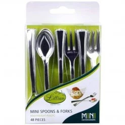 Lillian Mini Entertainers Silver Mini Fork & Spoon Box