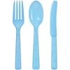 Party Dimensions Heavy Light Blue Combo Cutlery