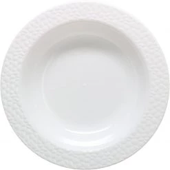 Decorline Hammered Collections Soup Bowl White 12 Oz
