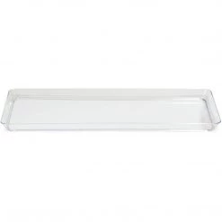 Lillian Rectangle Tray Mini Plastic Presentation Clear 5.5 X 13.5" Mini Entertainers