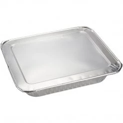 OnlyOneStopShop 9×13 Half Size Aluminum Pans Combo 50 Lids 50 Pans Disposable Regular