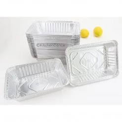 Nicole Collection Disposable Aluminum 2 1/4Lb Oblong Foil Pan 8¾