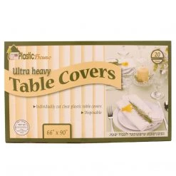 OnlyOneStopShop Tablecloths & Placemats Plastic House Clear Ultra Heavy Duty Tablecloths 66X90