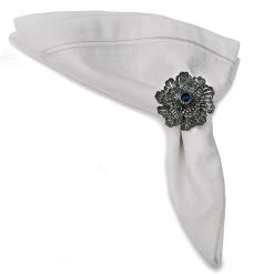 Nicole Fantini Collection Buttercup Silver Plated With Blue Crystal Napkin Rings Set Of 4 7 Nicole Fantini Collection Buttercup Silver Plated With Blue Crystal Napkin Rings Set Of 4