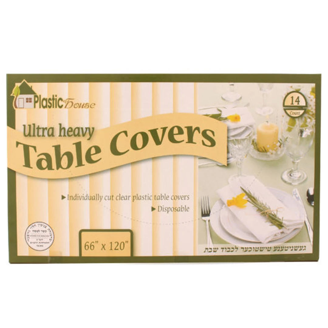 OnlyOneStopShop Plastic House Clear Ultra Heavy Duty Tablecloths 66X120 1 OnlyOneStopShop Plastic House Clear Ultra Heavy Duty Tablecloths 66X120