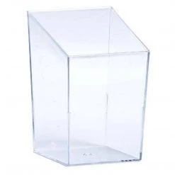 Lillian Clear Mini Plastic Square Tower 3.5 Oz