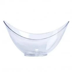 Lillian Clear Mini Plastic Oval Bowl 1.5 Oz