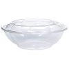OnlyOneStopShop 64 Oz Salad To-Go Containers - Clear Plastic Disposable Salad Containers Bowls With Airtight Lids
