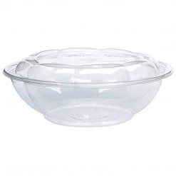 OnlyOneStopShop 64 Oz Salad To-Go Containers - Clear Plastic Disposable Salad Containers Bowls With Airtight Lids