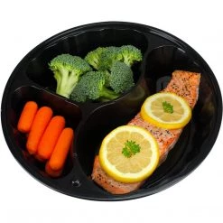 OnlyOneStopShop 48 Oz Meal Prep Round Food Storage Containers 3 Compartment With Lids 6 OnlyOneStopShop 48 Oz Meal Prep Round Food Storage Containers 3 Compartment With Lids