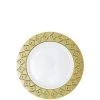 Decorline SALE Imperial Crushed Plastic Dessert Plates White Gold 6" 10 Count Clearance Sale