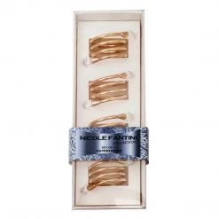 Nicole Fantini Collection Elegant Napkin Rings Spiral Gold Plated Napkin Rings Set Of 4