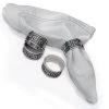 Nicole Fantini Collection Elegant Napkin Rings Celtic Silver Plated Napkin Rings Set 4pc Embossed