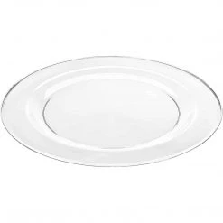 Hanna K Signature Buffet Heavyweight Plastic Plate Clear 6