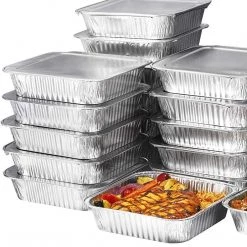 Nicole Collection Full Sized Disposable Aluminum Lid For Deep Roster 20.75 X 12.75 X 1.2"