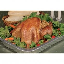 Nicole Collection Disposable Aluminum Large Rectangular Rack Roaster 17 X 12.5 X 3.19