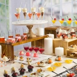 Lillian Tablesettings Mini Plastic Gourmet Dish Clear Mini Entertainers