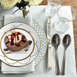 Lillian Mini Entertainers Silver Mini Plastic Spoon