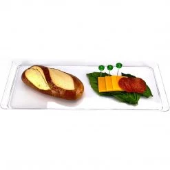 Lillian Rectangle Tray Mini Plastic Presentation Clear 5.5 X 13.5" Mini Entertainers 5 Lillian Rectangle Tray Mini Plastic Presentation Clear 5.5 X 13.5