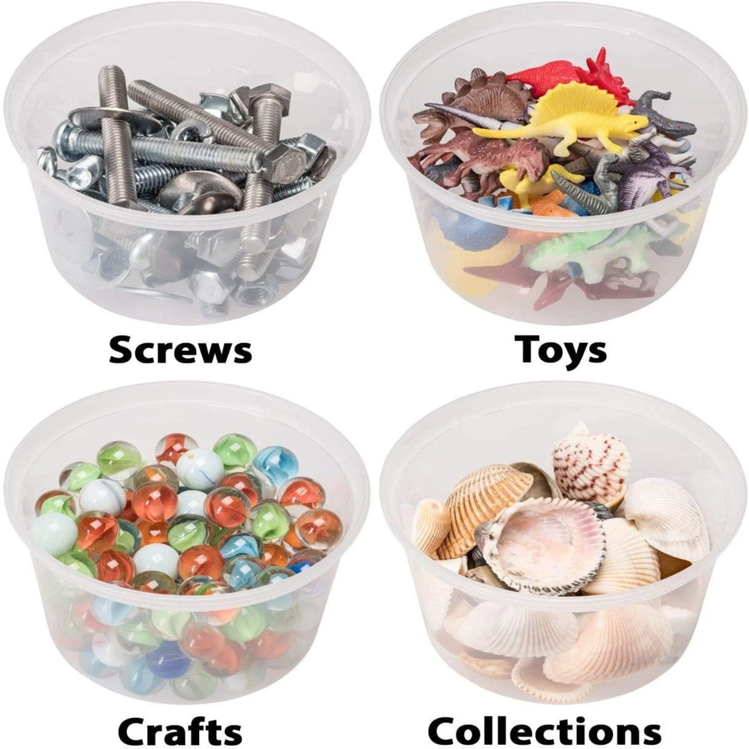 Nicole Collection Nicole Home Collection Light Weight Food Storage Container Round Clear 16 Oz Deli Storage Containers 4 Nicole Collection Nicole Home Collection Light Weight Food Storage Container Round Clear 16 Oz Deli Storage Containers