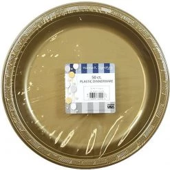 Hanna K Signature Hanna K. Signature Plastic Plates Gold 10